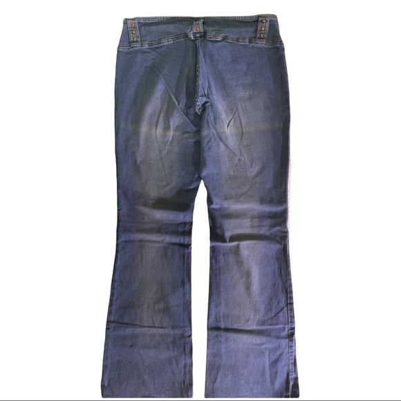 Vintage Gasoline Bell Bottom Jeans size 9 - Picture 3 of 7